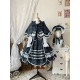 Miss Point Plaid Petal Rabbit JSK(Reservation/2 Colours/Full Payment Without Shipping)